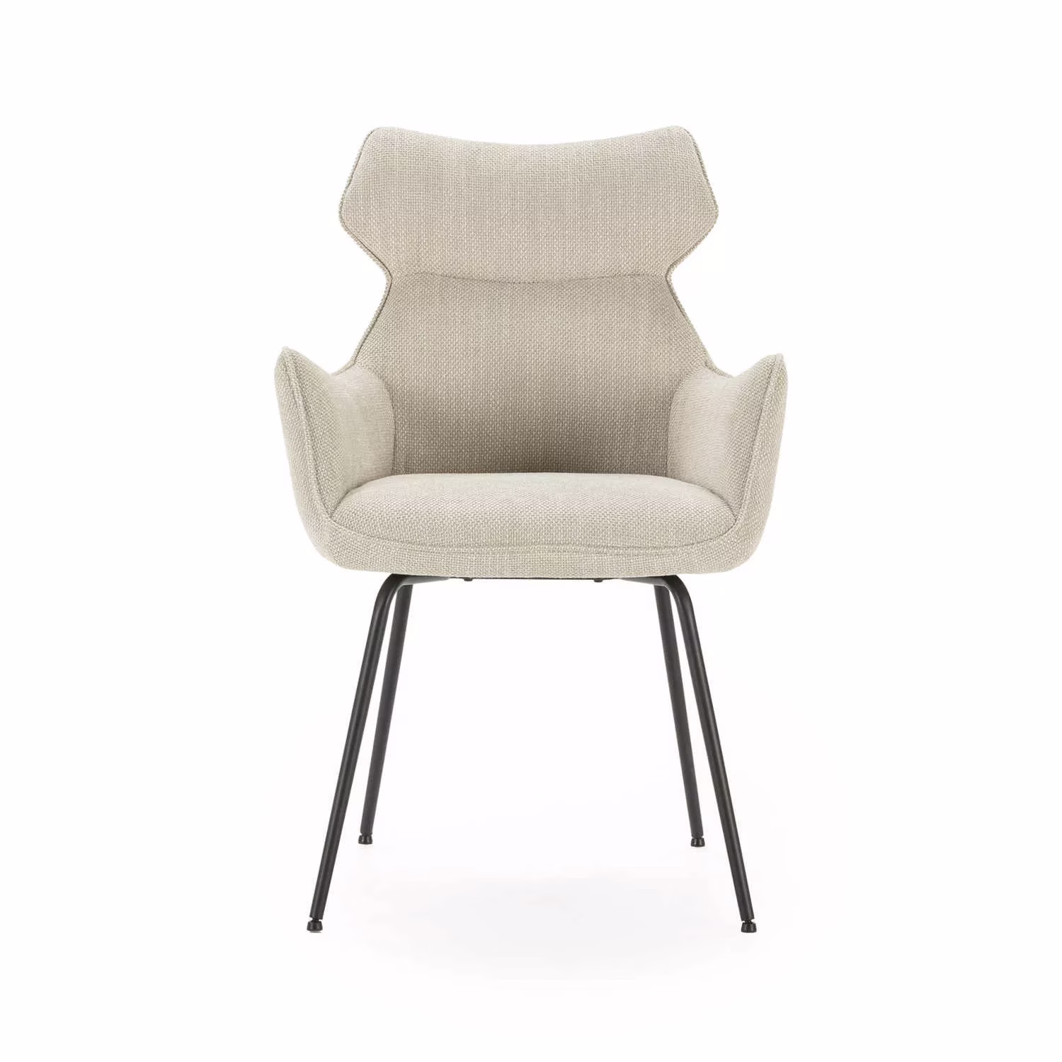 DARA Chaise de salle a manger - Beige – Image 4